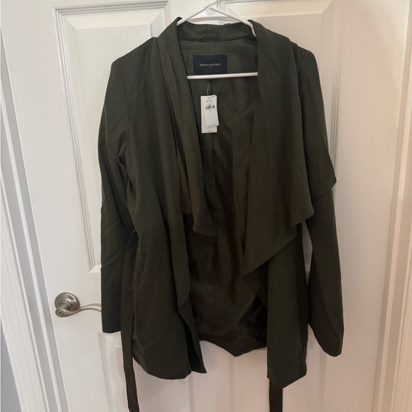 Banana Republic Jackets & Blazers - Banana Republic Dark Green Wrap Blazer